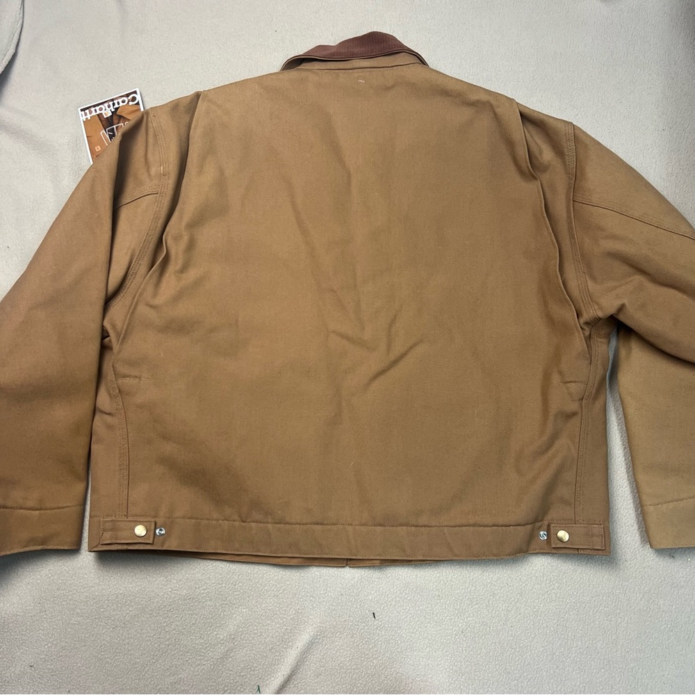 Carhartt Jacket Mens 54 Regular Brown Detroit Blanket Lined Canvas J01 BRN NEW - Picture 10 of 11